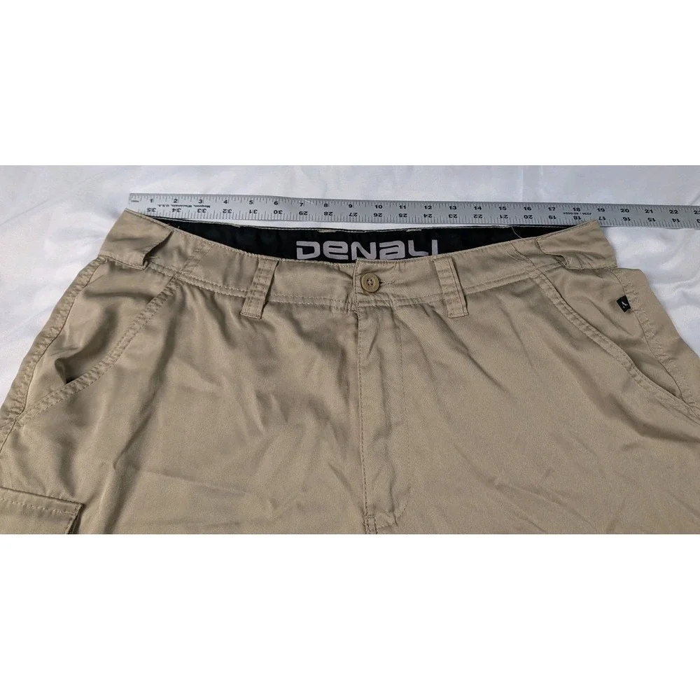 Denali Men's Cargo Shorts Size 36 Sandstone Performance Stretch Hiking
